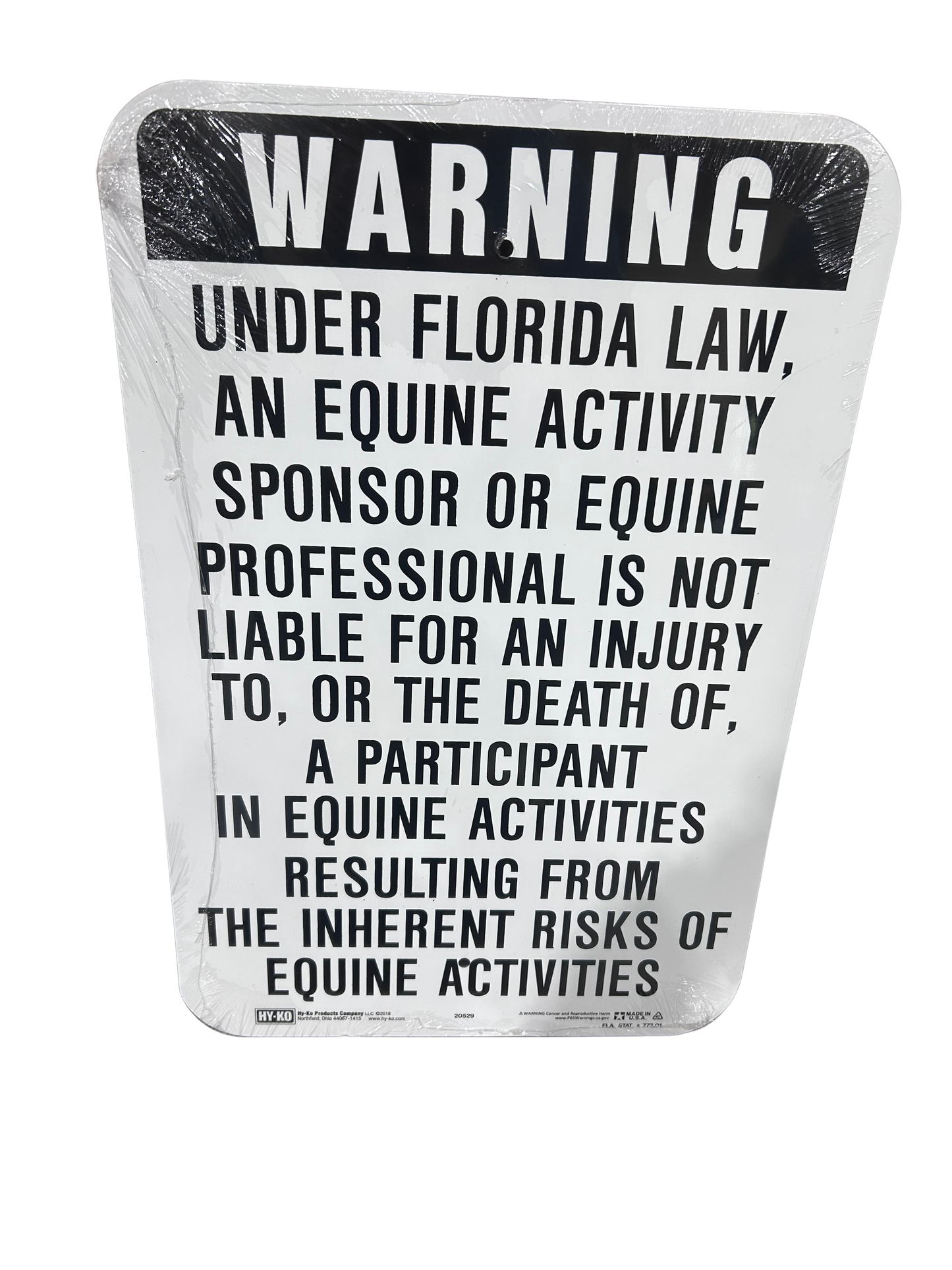 FLORIDA LIABILITY SIGN